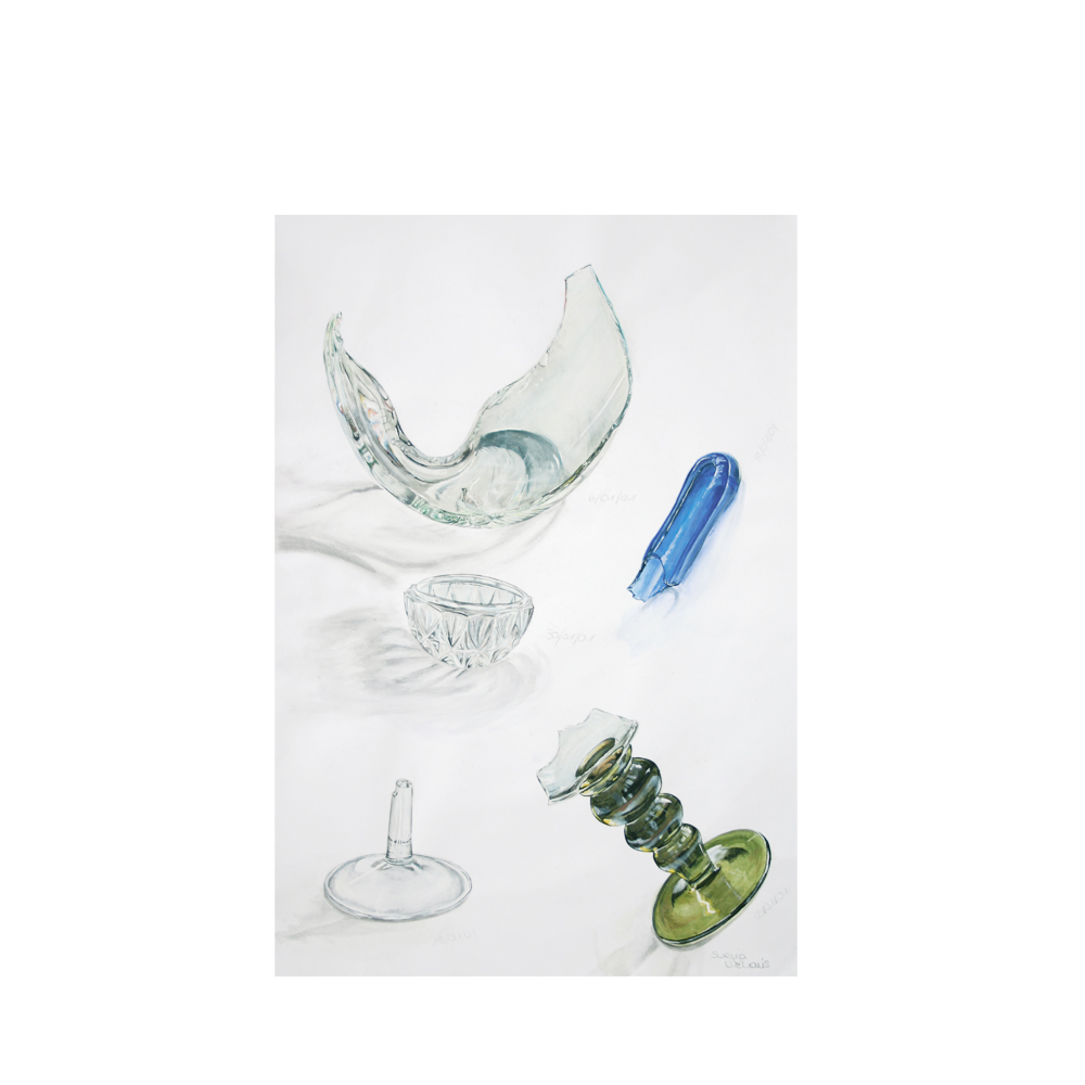 Glas, Studien, Acryl, 420x594mm